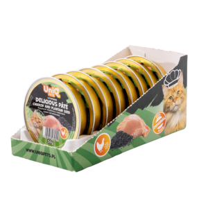 UNIQ PETS UCW0006 Delizioso Paté Pollo con bucce di Psillio 8x30gr