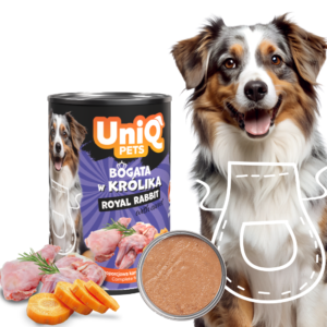 UNIQ PETS ROYAL RABBIT UDW0006 Cibo Umido al Coniglio 375gr
