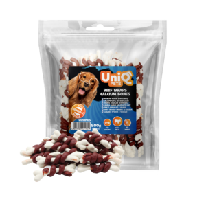 UNIQ PETS SNACK BEEF WRAPS UDS0105 Manzo e Calcio 500gr